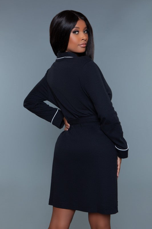 Ladies Tie Belt Waffle Robe - Tigbul's Variety Fashion Shop