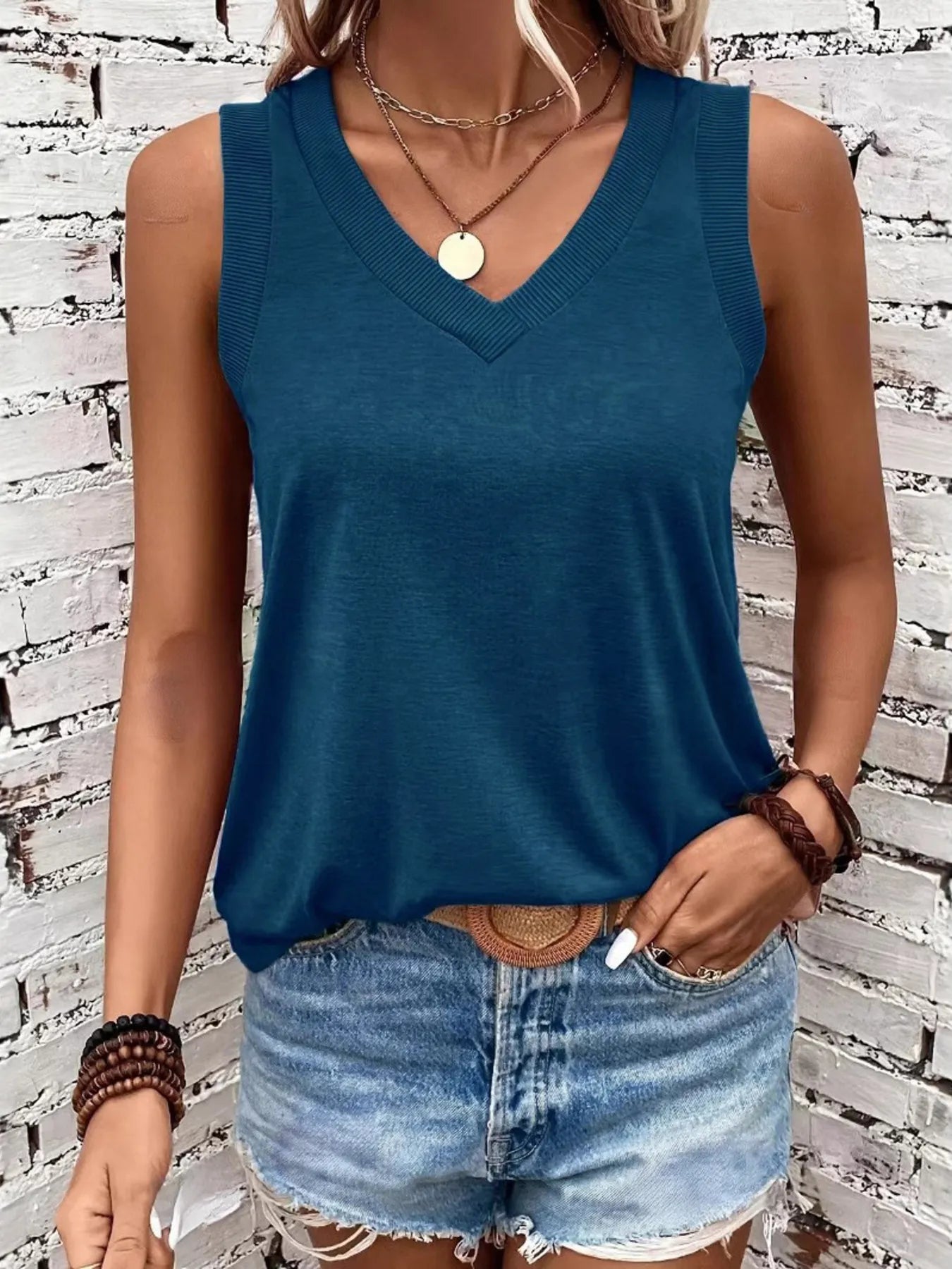 V-Neck Tank - Tigbul's Variety Fashion Shop