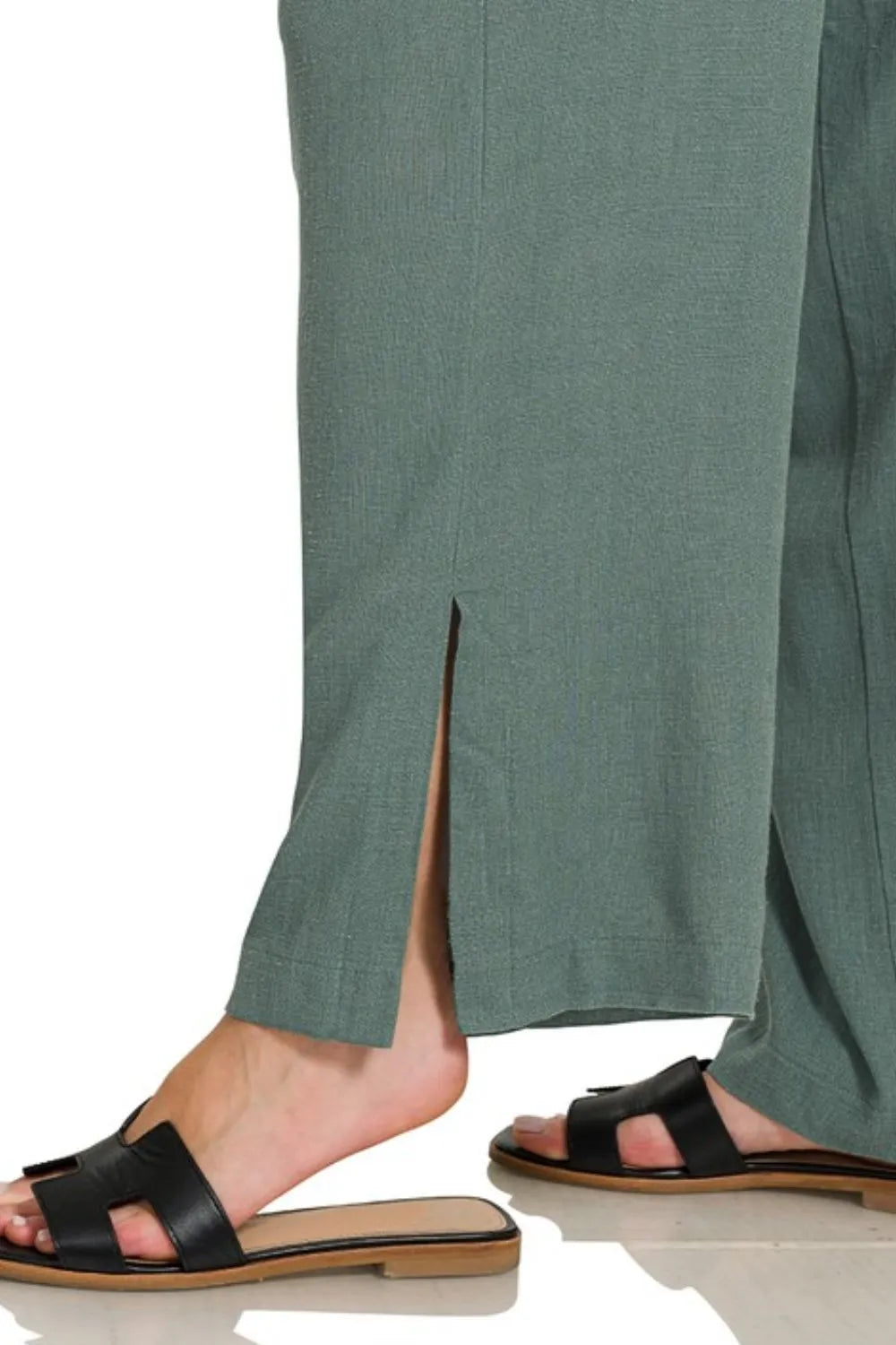 Zenana Linen Drawstring Pants - Tigbul's Variety Fashion Shop