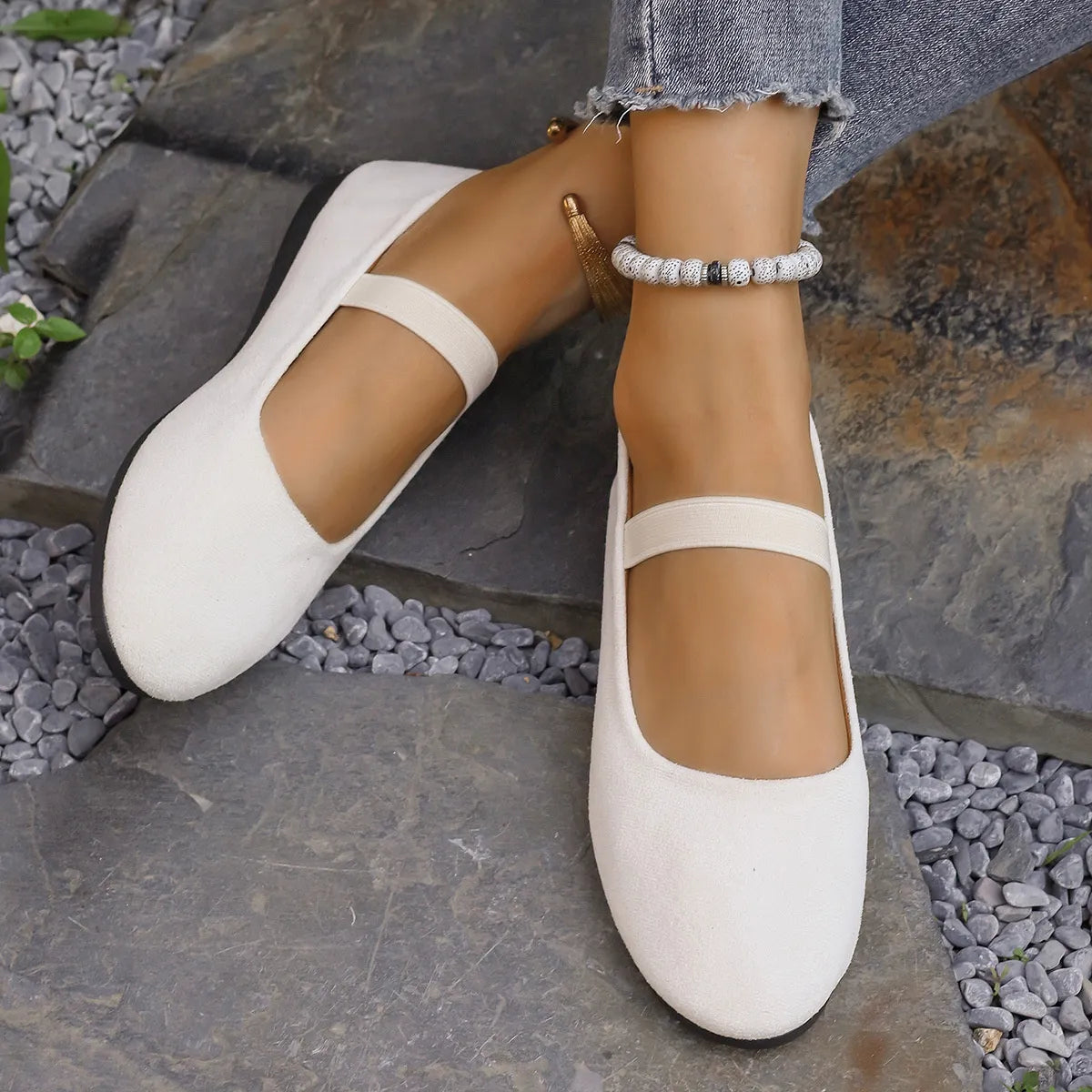 Round Toe Flats Slip-Ons - Tigbul's Variety Fashion Shop