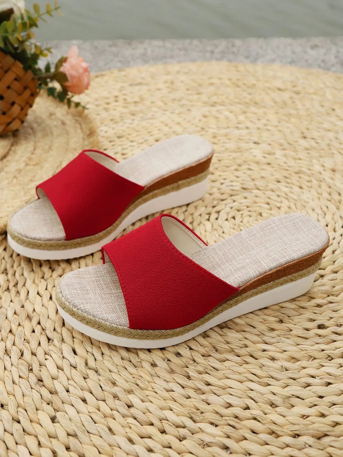 Open Toe Wedge Sandals - Tigbul's Variety Fashion Shop