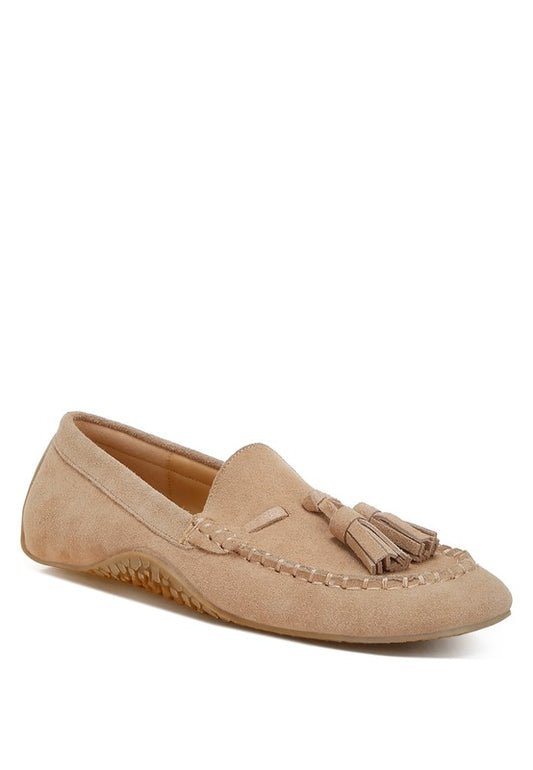 Kipstar Real Suede Leather Tassel Loafers - Tigbul's Variety Fashion Shop