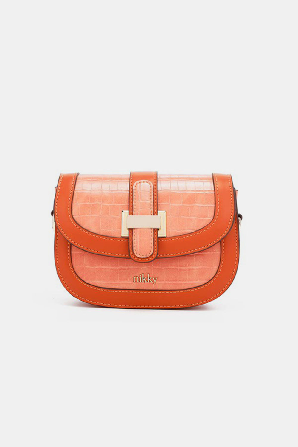Nicole Lee USA Croc Embossed Crossbody Bag - Tigbul's Variety Fashion Shop