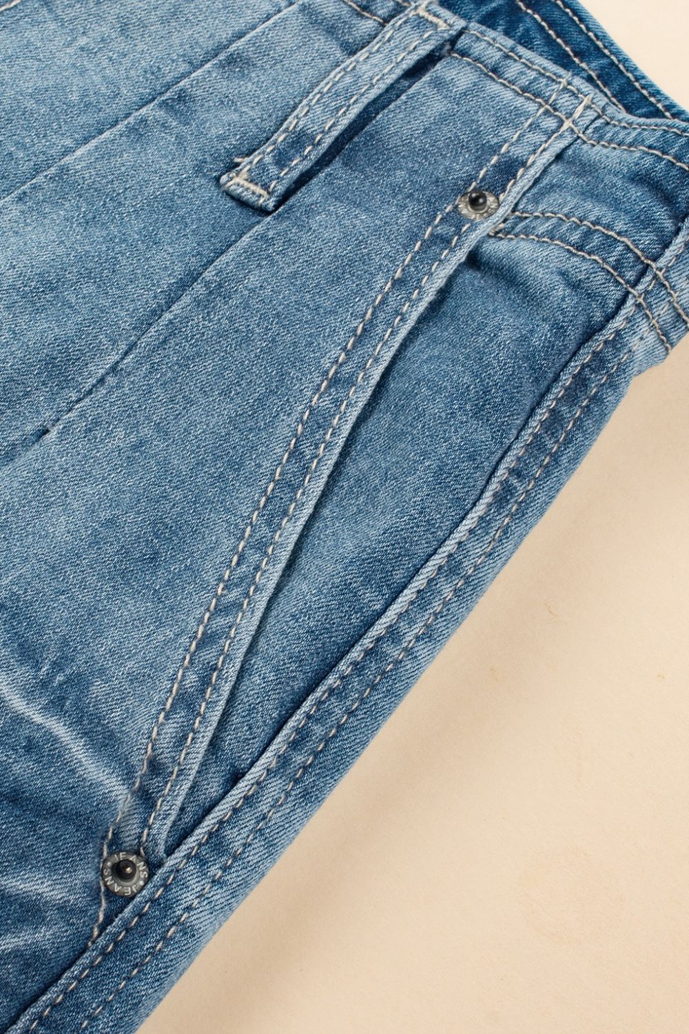 Button Fly High Waist Jeans - Tigbul's Variety Fashion Shop