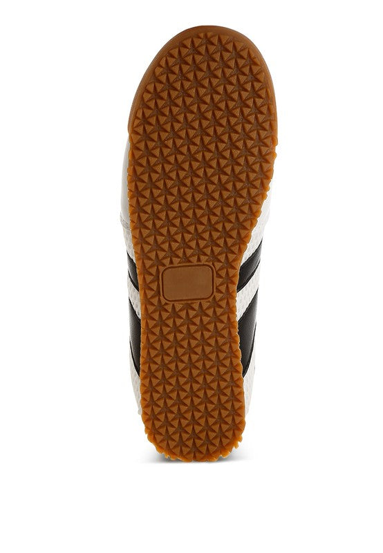 Blaster Casual Striped Lace-Up Sneakers - Tigbul's Variety Fashion Shop