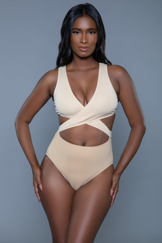 Mia Color Block One Piece Swimsuit - Tigbul's Variety Fashion Shop