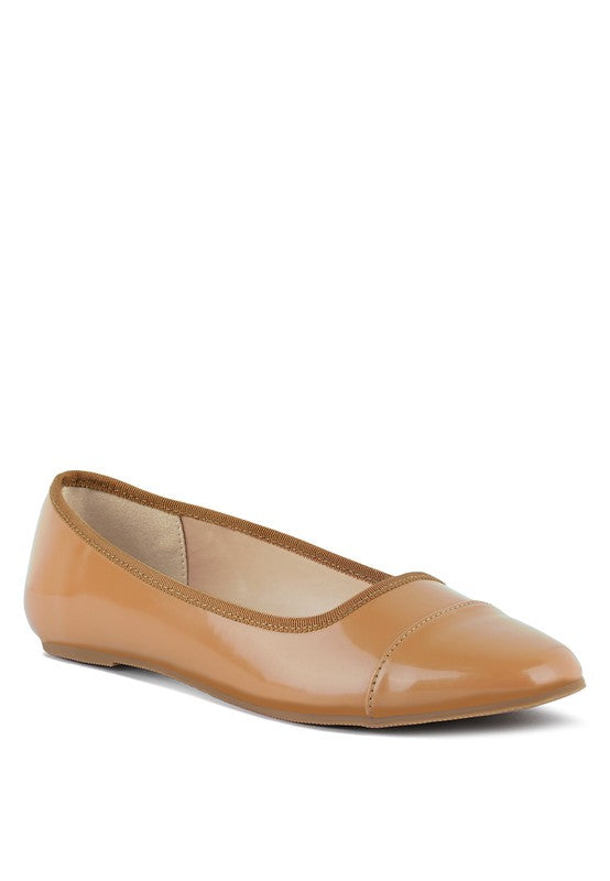 CAMELLA ROUND TOE BALLERINA FLAT SHOES - Tigbul's Variety Fashion Shop