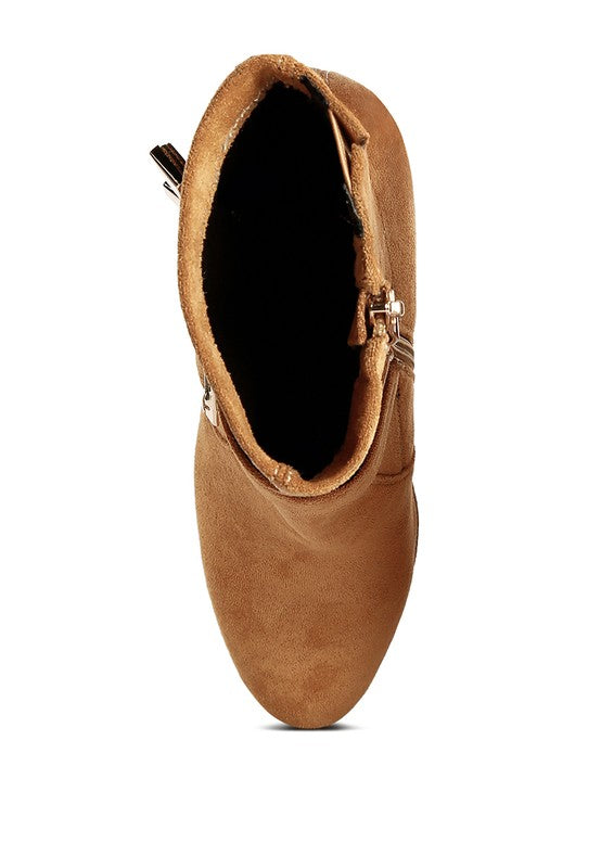 BEAUX High Platform Stiletto Ankle Boots - Tigbul's Variety Fashion Shop