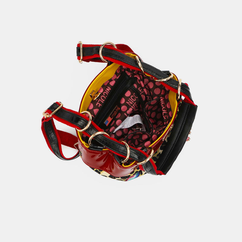 Nicole Lee USA Nylon Multifunctional Bucket Backpack - Tigbul's Variety Fashion Shop