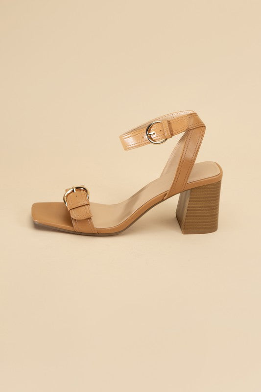 TREATY-S Buckle Sandal Heel - Tigbul's Variety Fashion Shop