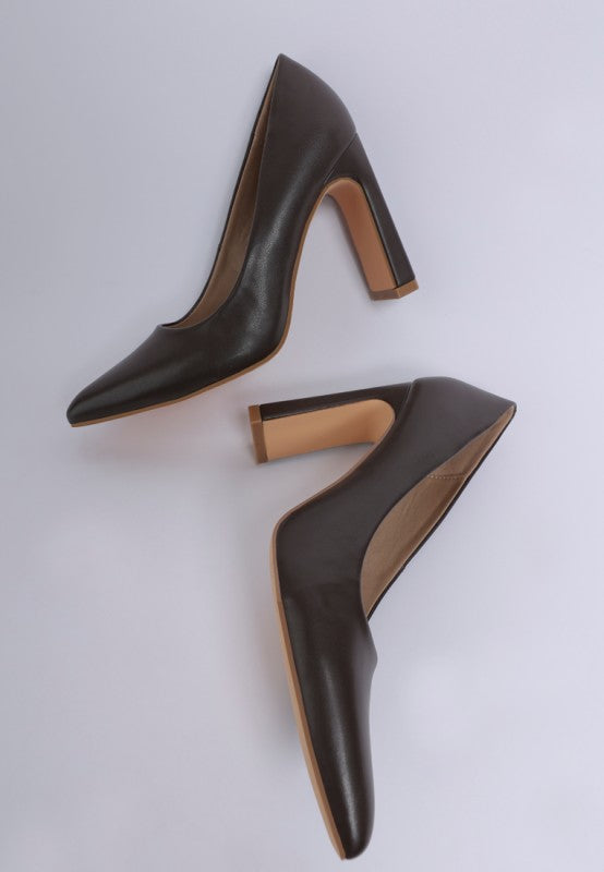 Shacarri Faux Leather Pumps - Tigbul's Variety Fashion Shop