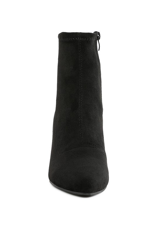 Yara Microfiber Wedge Sock Boots - Tigbul's Variety Fashion Shop