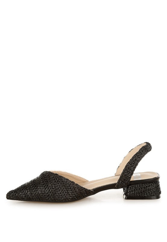 Kinjay Pointy Toe Slingback Sandals - Tigbul's Variety Fashion Shop