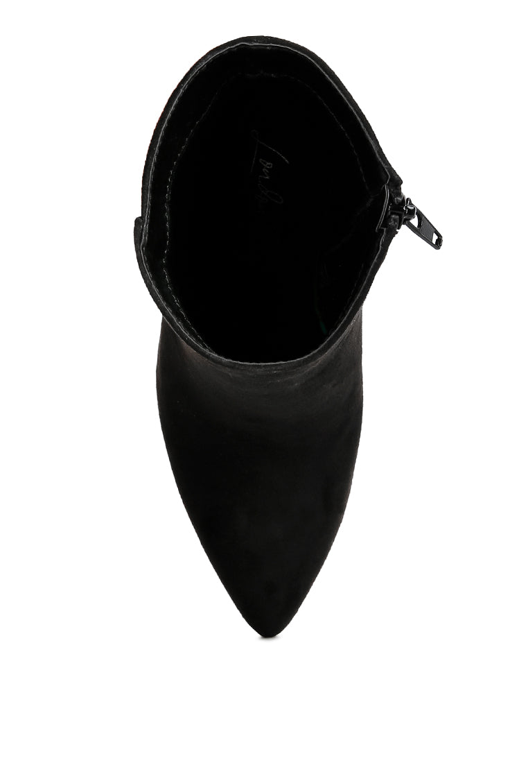 Block Heeled Ankle Boots By RUW - Tigbul's Variety Fashion Shop