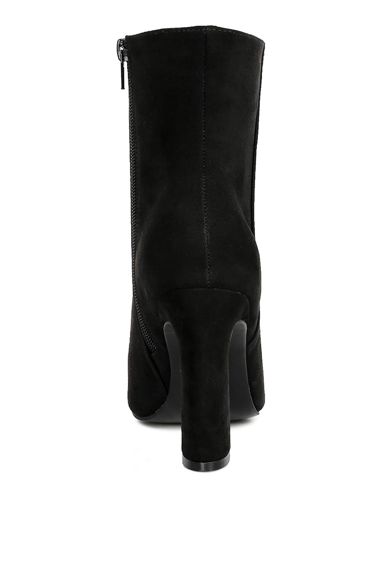 Block Heeled Ankle Boots By RUW - Tigbul's Variety Fashion Shop