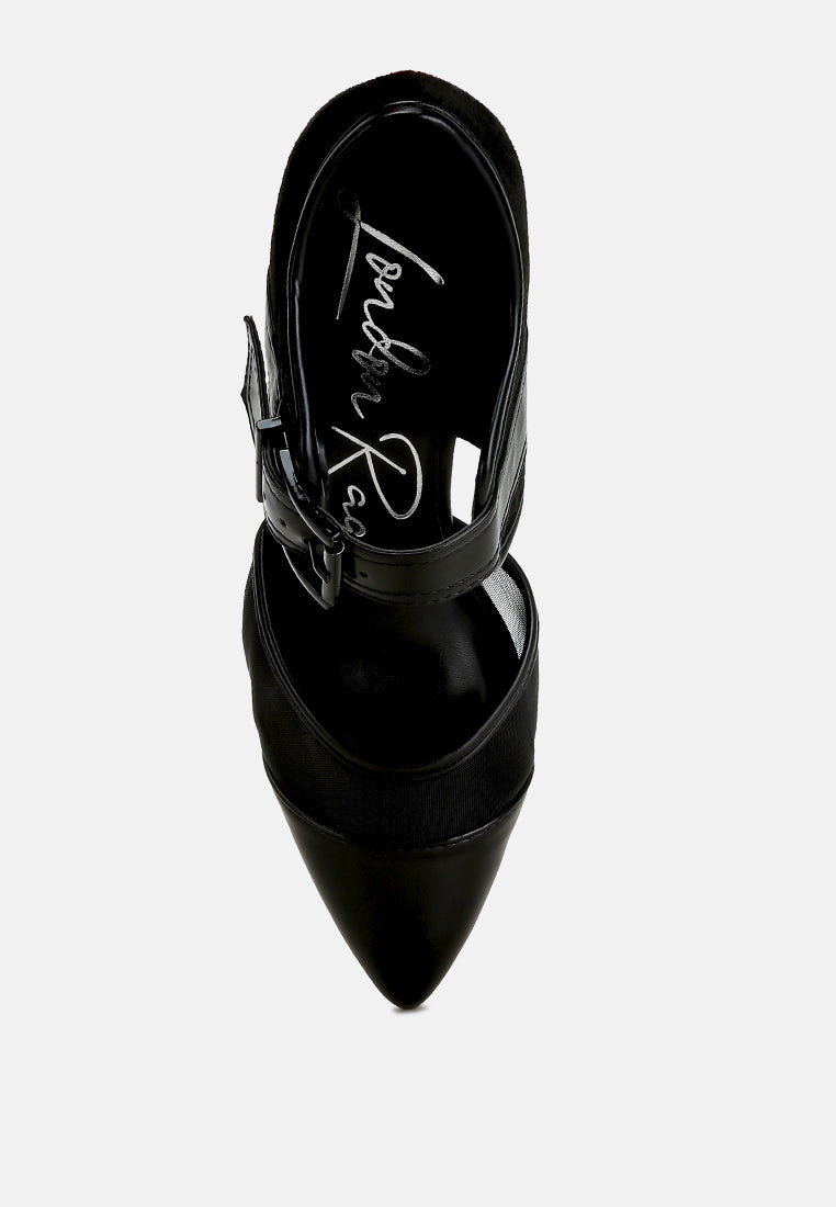 Aneri Buckle Detail Pump Sandals - Tigbul's Variety Fashion Shop