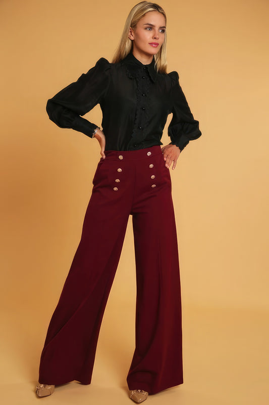 High Waisted Dressy Pants - Tigbul's Variety Fashion Shop