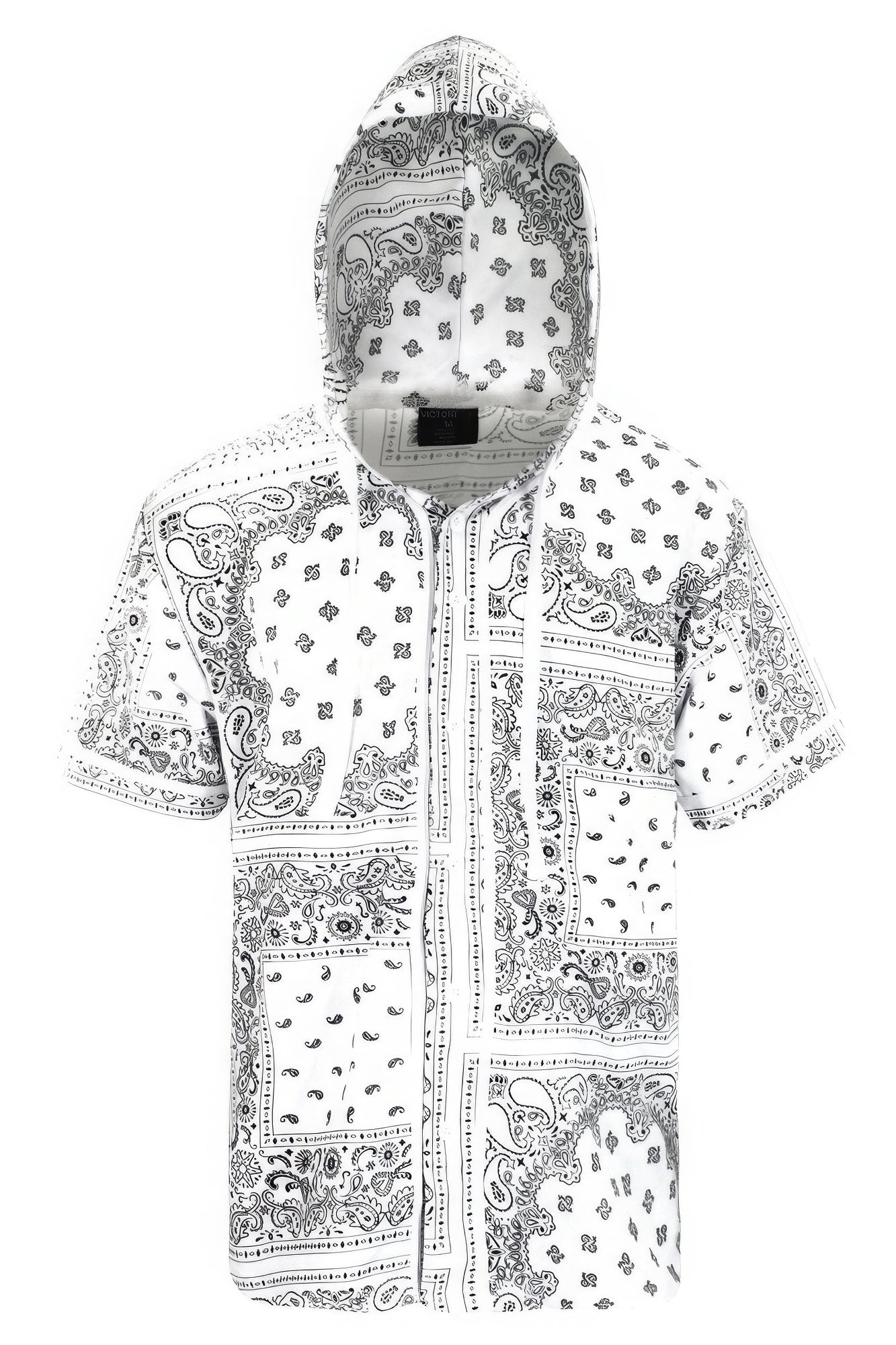 Hooded Bandana Baseball Jersey - Tigbul's Variety Fashion Shop