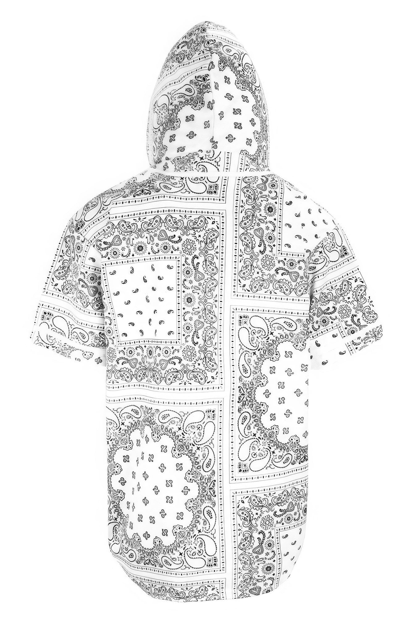 Hooded Bandana Baseball Jersey - Tigbul's Variety Fashion Shop