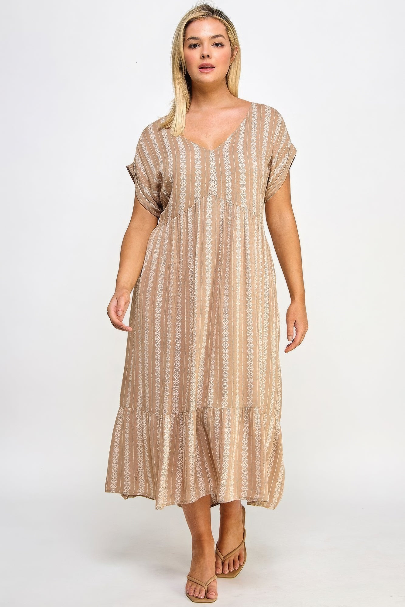 Boho Maxi Dress W/ Slip - Tigbul's Variety Fashion Shop