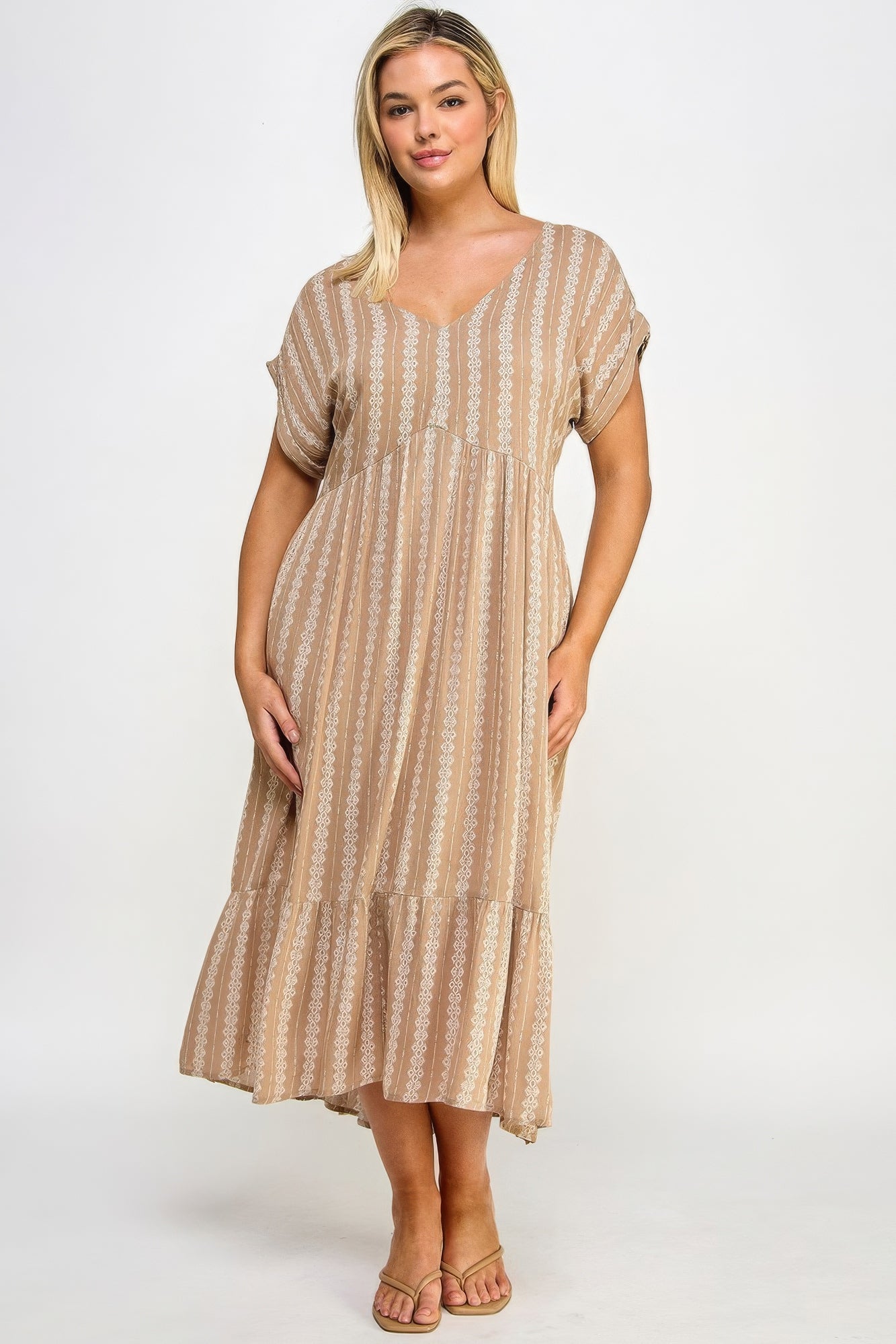 Boho Maxi Dress W/ Slip - Tigbul's Variety Fashion Shop
