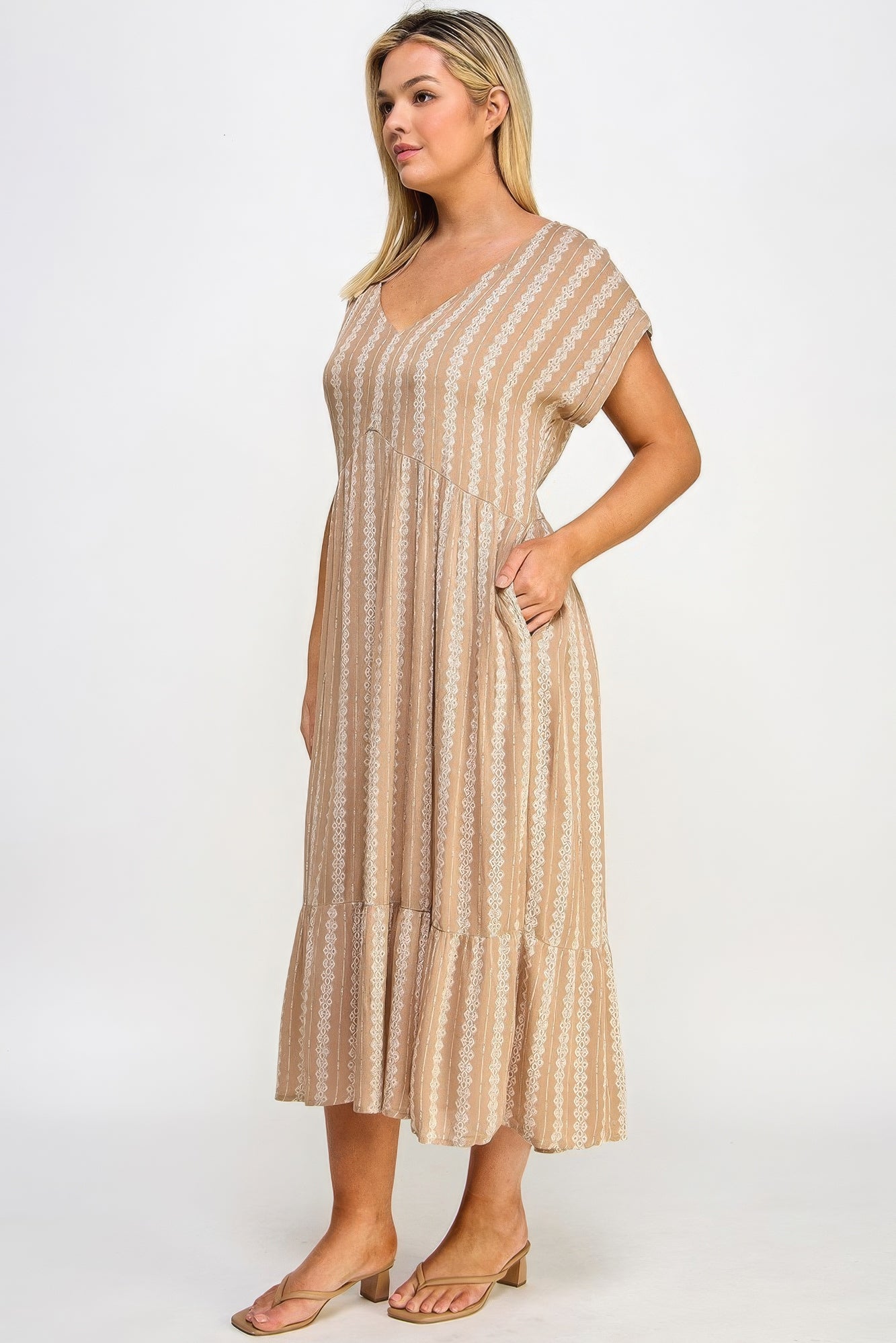 Boho Maxi Dress W/ Slip - Tigbul's Variety Fashion Shop