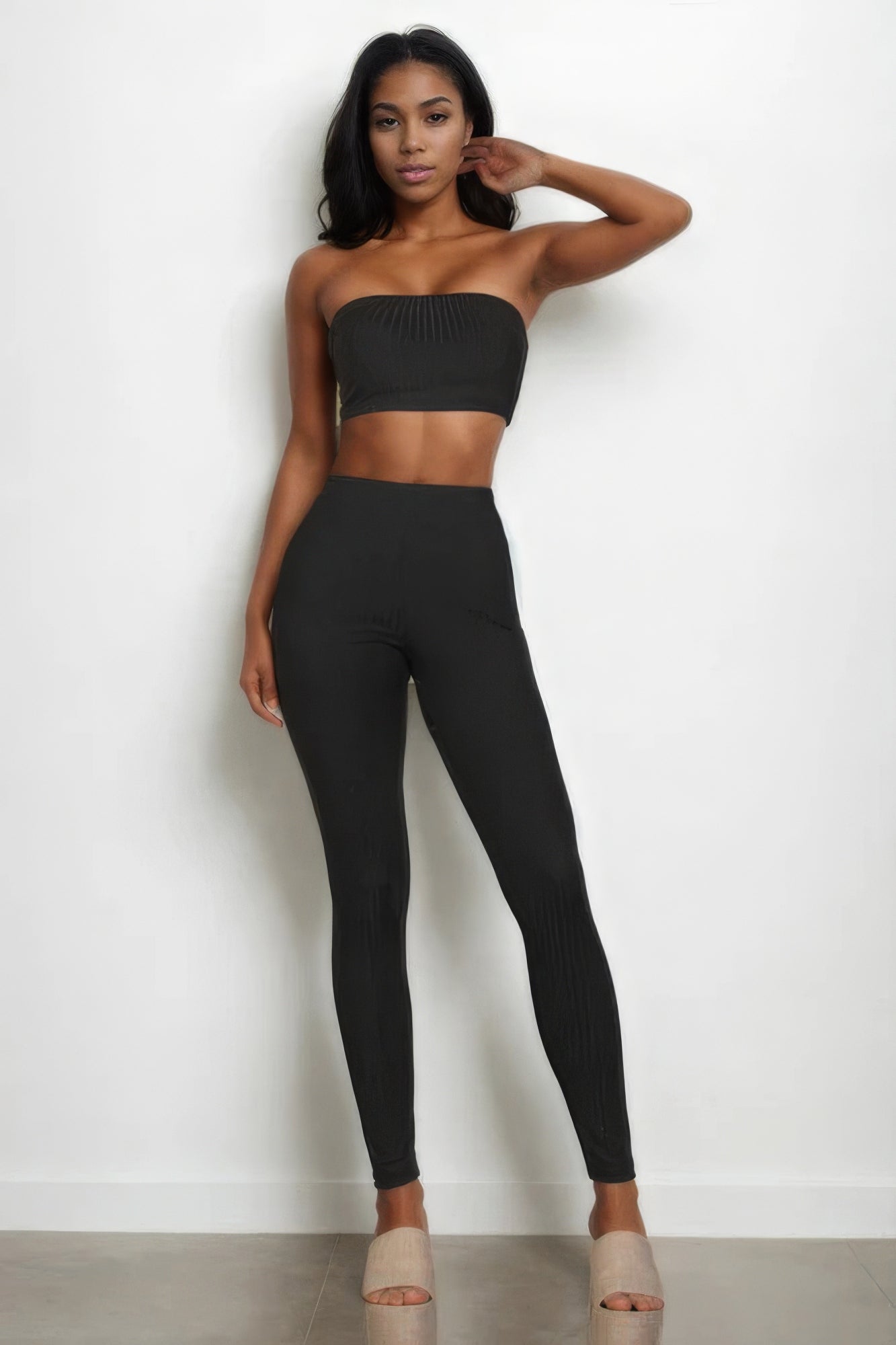 Ribbed Tube Top & Leggings Set - Tigbul's Variety Fashion Shop