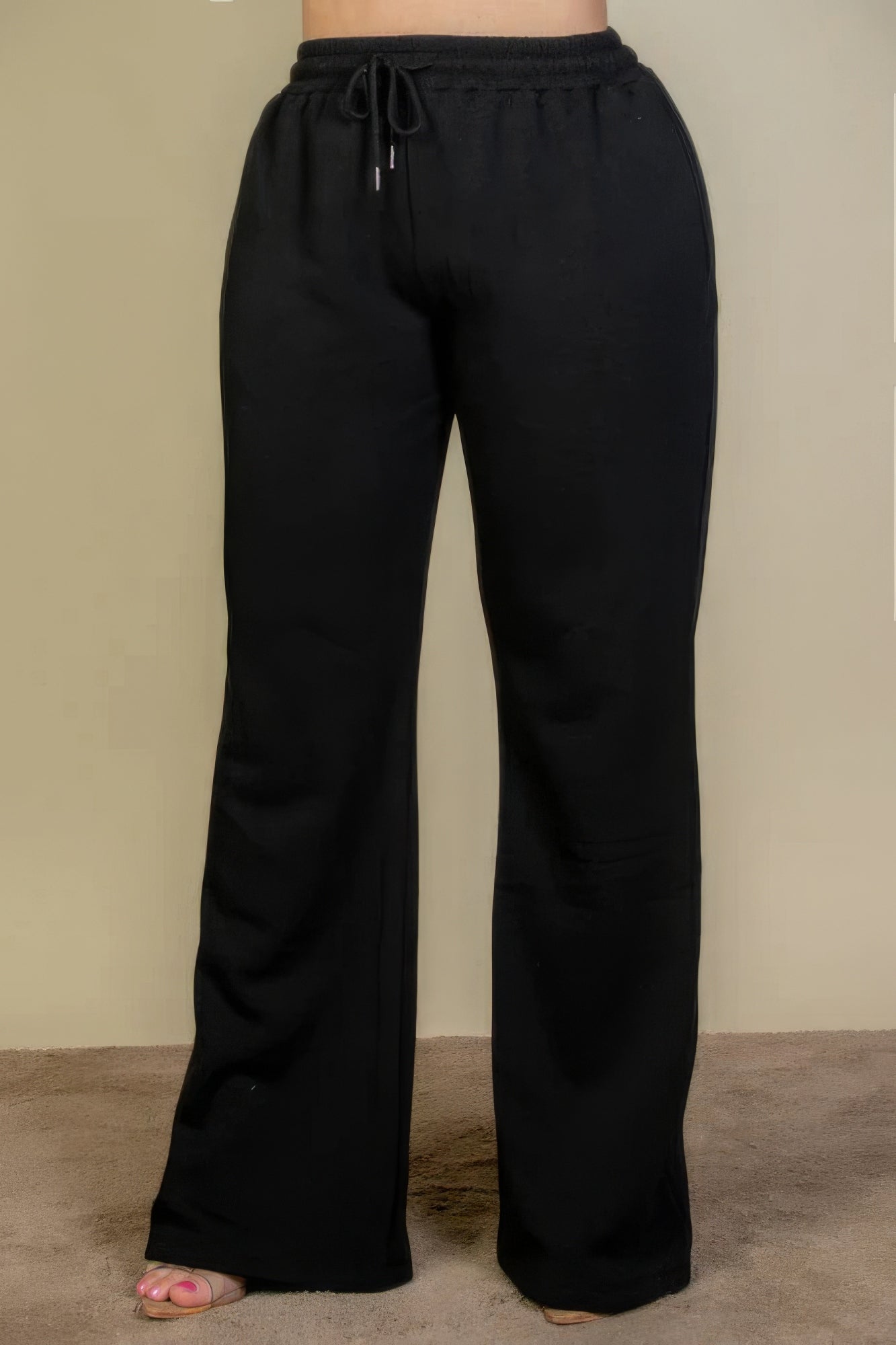 Plus Size Drawstring Waist Slant Pocket Sweatpants - Tigbul's Variety Fashion Shop