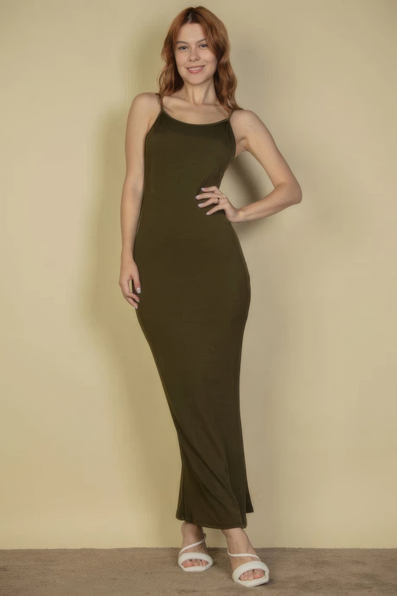 Ribbed Mermaid Hem Camisole Maxi Dress - Tigbul's Variety Fashion Shop