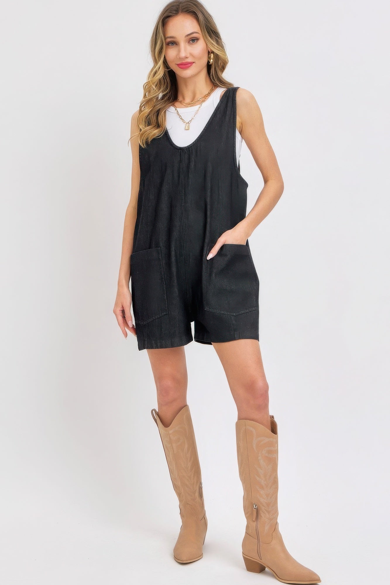 Summer Denim Overall Romper - Tigbul's Variety Fashion Shop