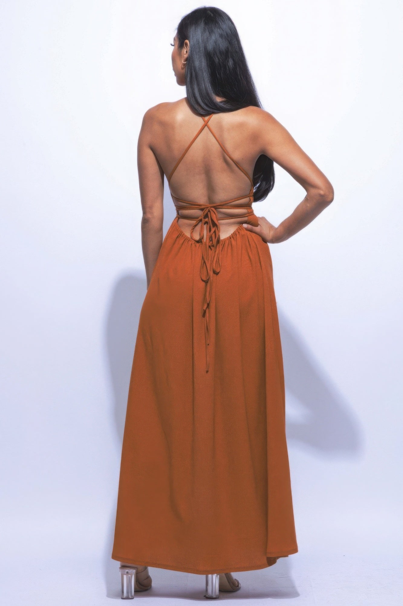 Side Slit Maxi Skirt Dress - Tigbul's Variety Fashion Shop