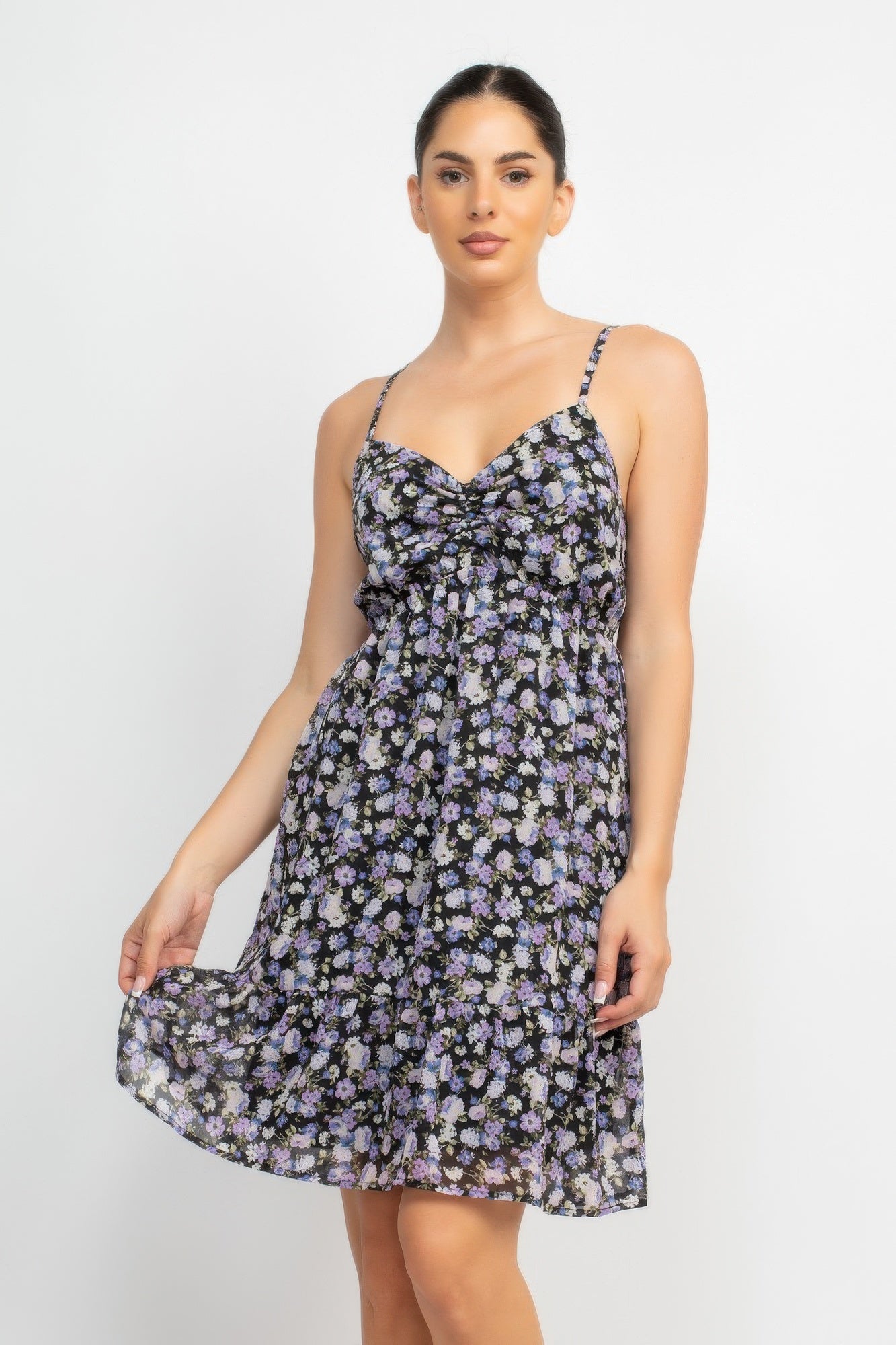 Double Strap Back Mini Dress - Tigbul's Variety Fashion Shop