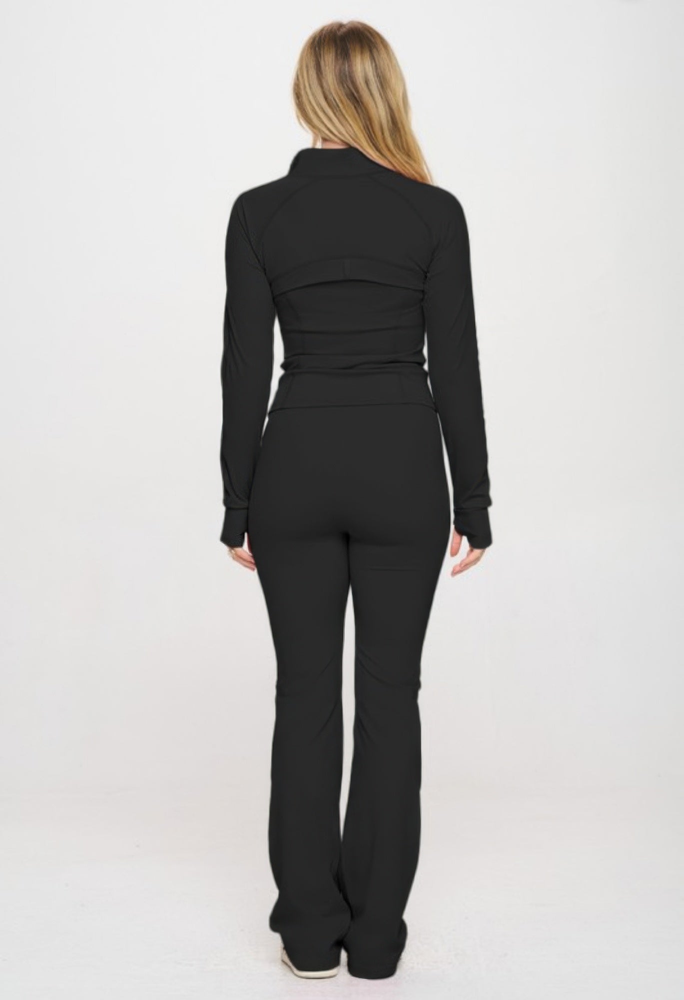Premium Yoga Jacket W/jumpsuit Set - Tigbul's Variety Fashion Shop