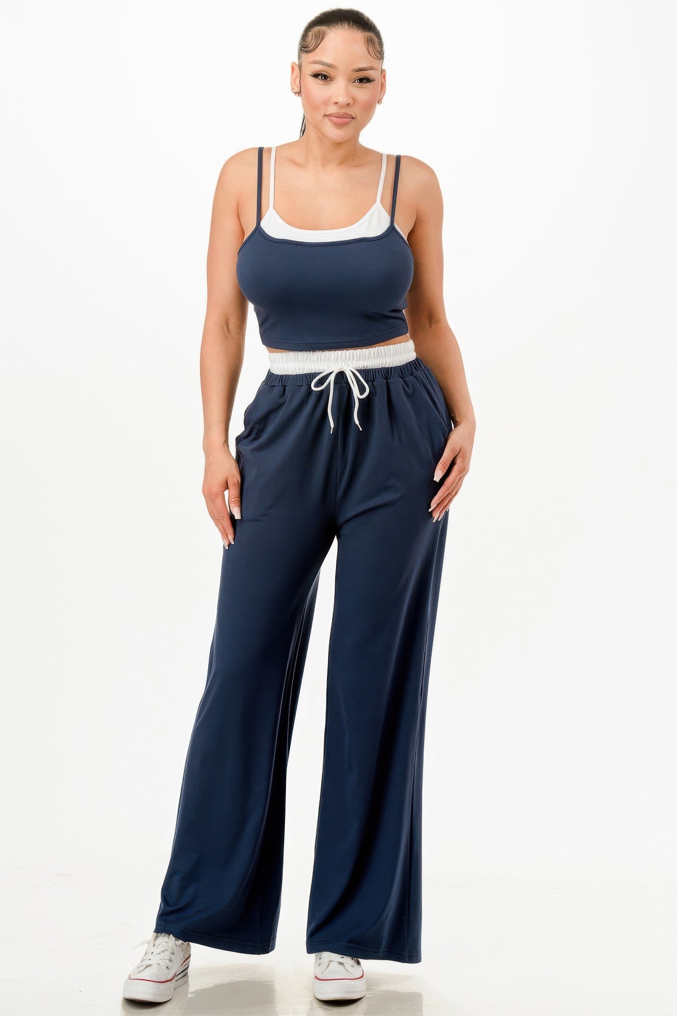 Tank Top And Sweatpant Set - Tigbul's Variety Fashion Shop