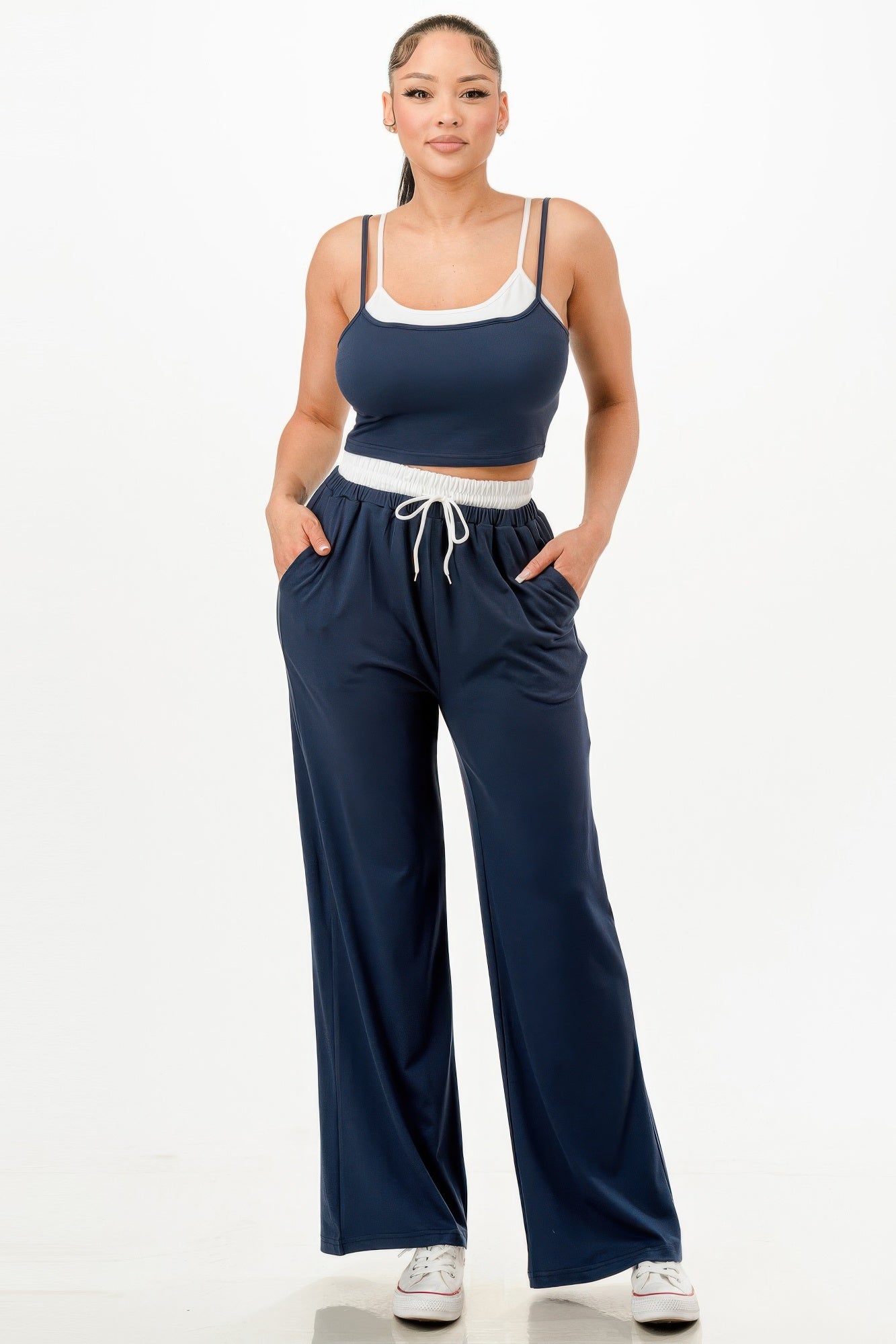 Tank Top And Sweatpant Set - Tigbul's Variety Fashion Shop