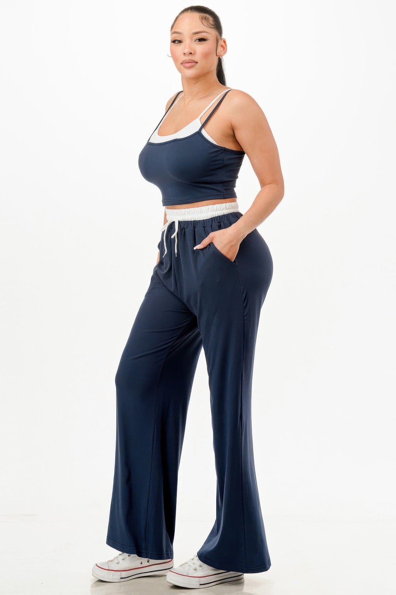 Tank Top And Sweatpant Set - Tigbul's Variety Fashion Shop