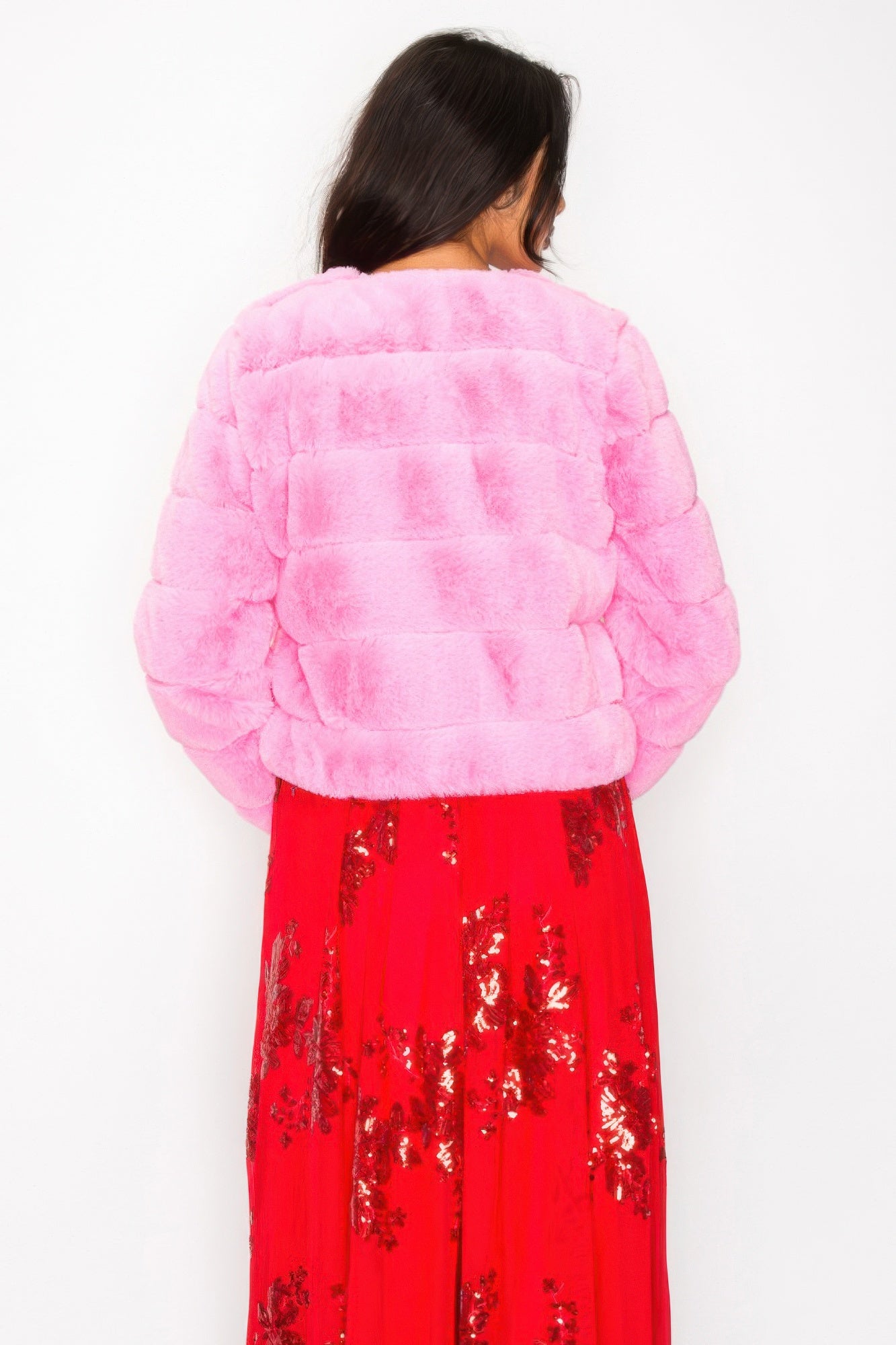 Faux Fur Buttoned Quilted Jacket - Tigbul's Variety Fashion Shop