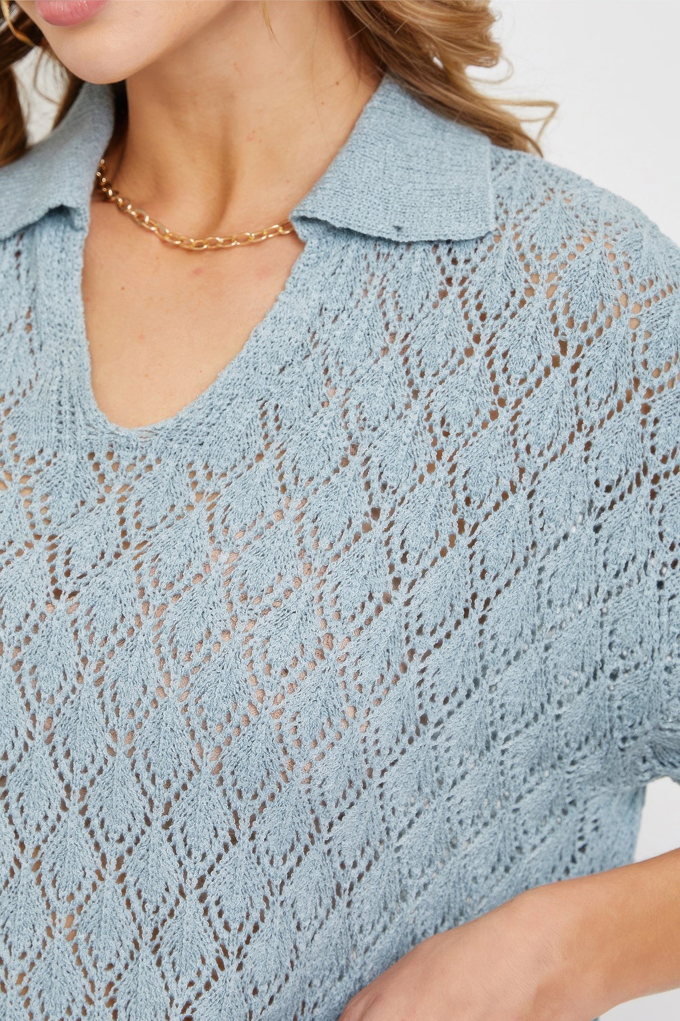 Pointelle Knit Top - Tigbul's Variety Fashion Shop