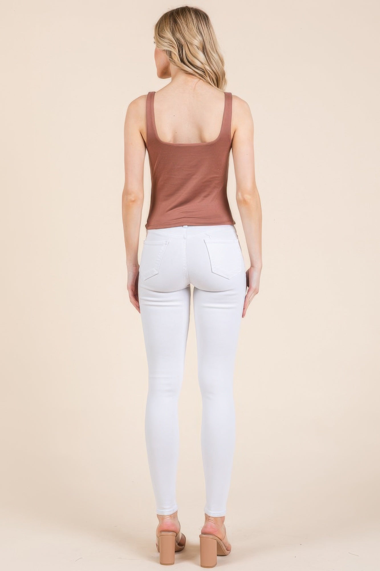 V-neck Basic Double Layers Tank Top - Tigbul's Variety Fashion Shop