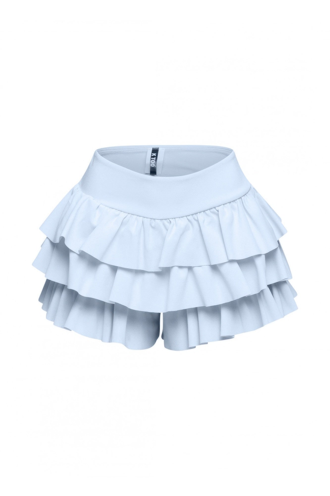 Plus Size Solid Ruffled Shorts - Tigbul's Variety Fashion Shop