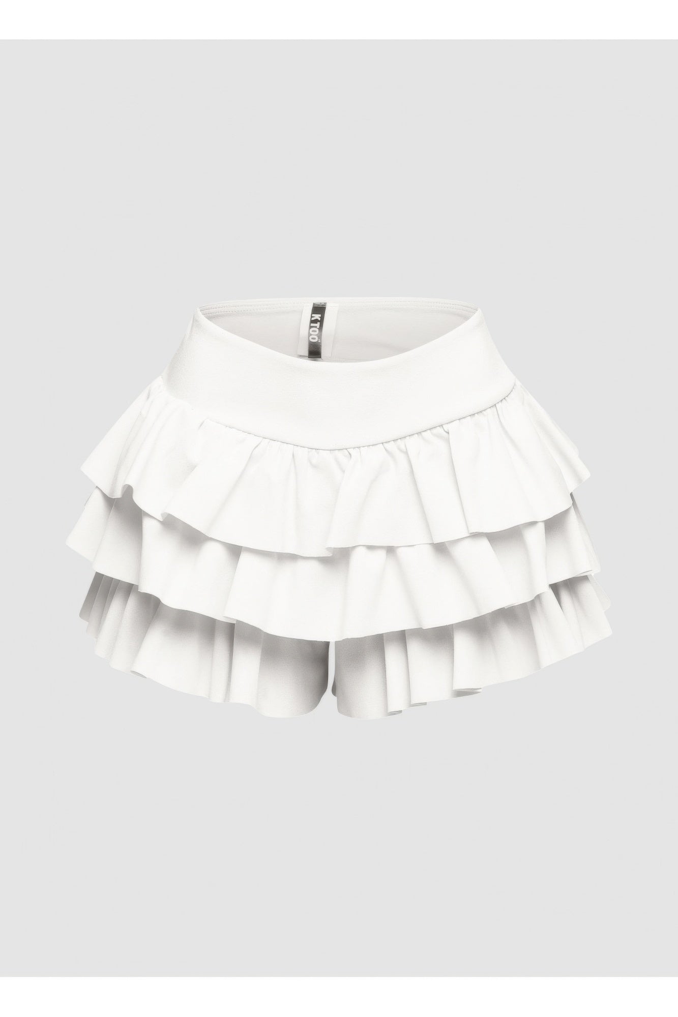 Plus Size Solid Ruffled Shorts - Tigbul's Variety Fashion Shop