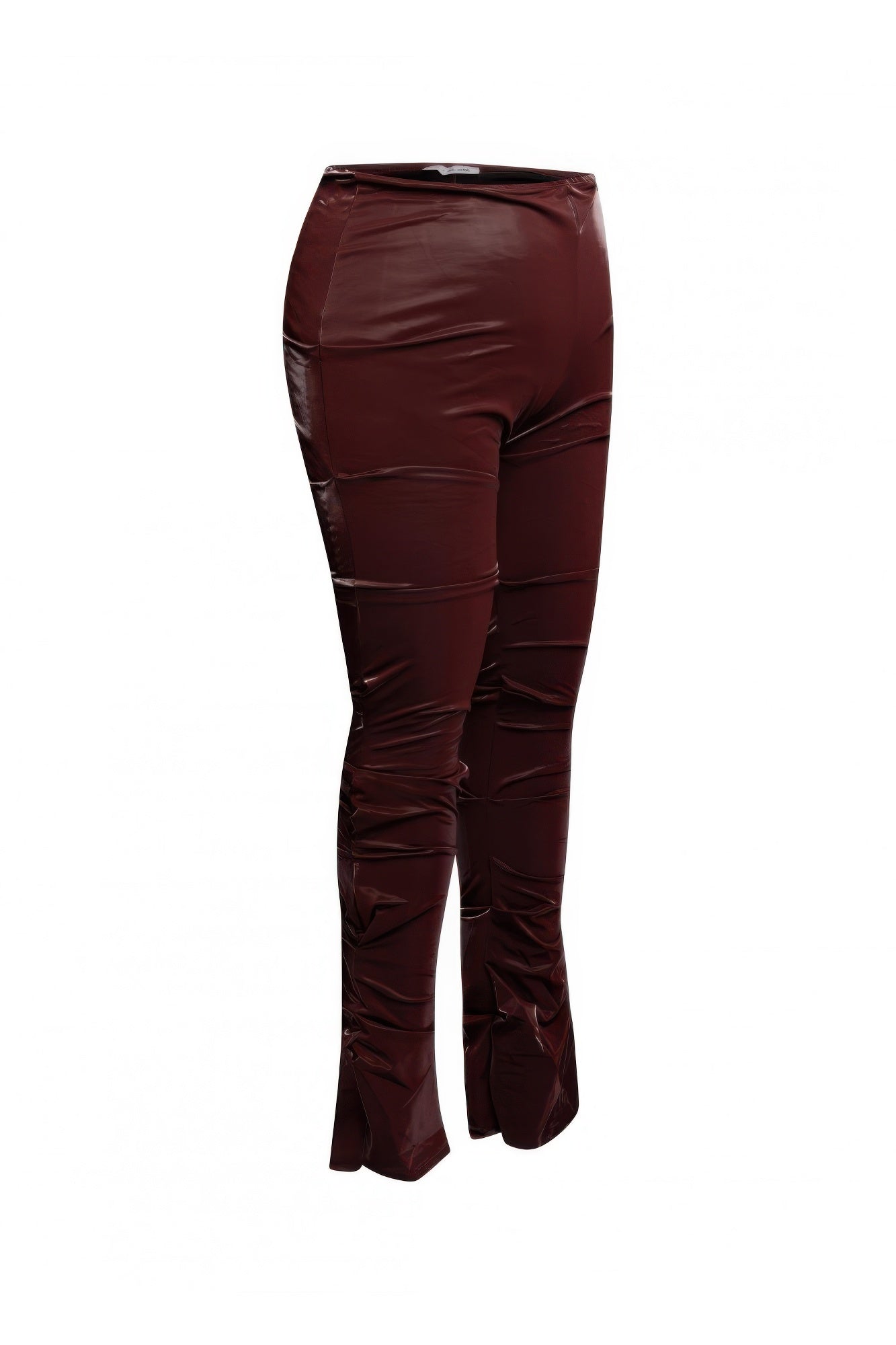 Velvet Pu Ruched Pants - Tigbul's Variety Fashion Shop