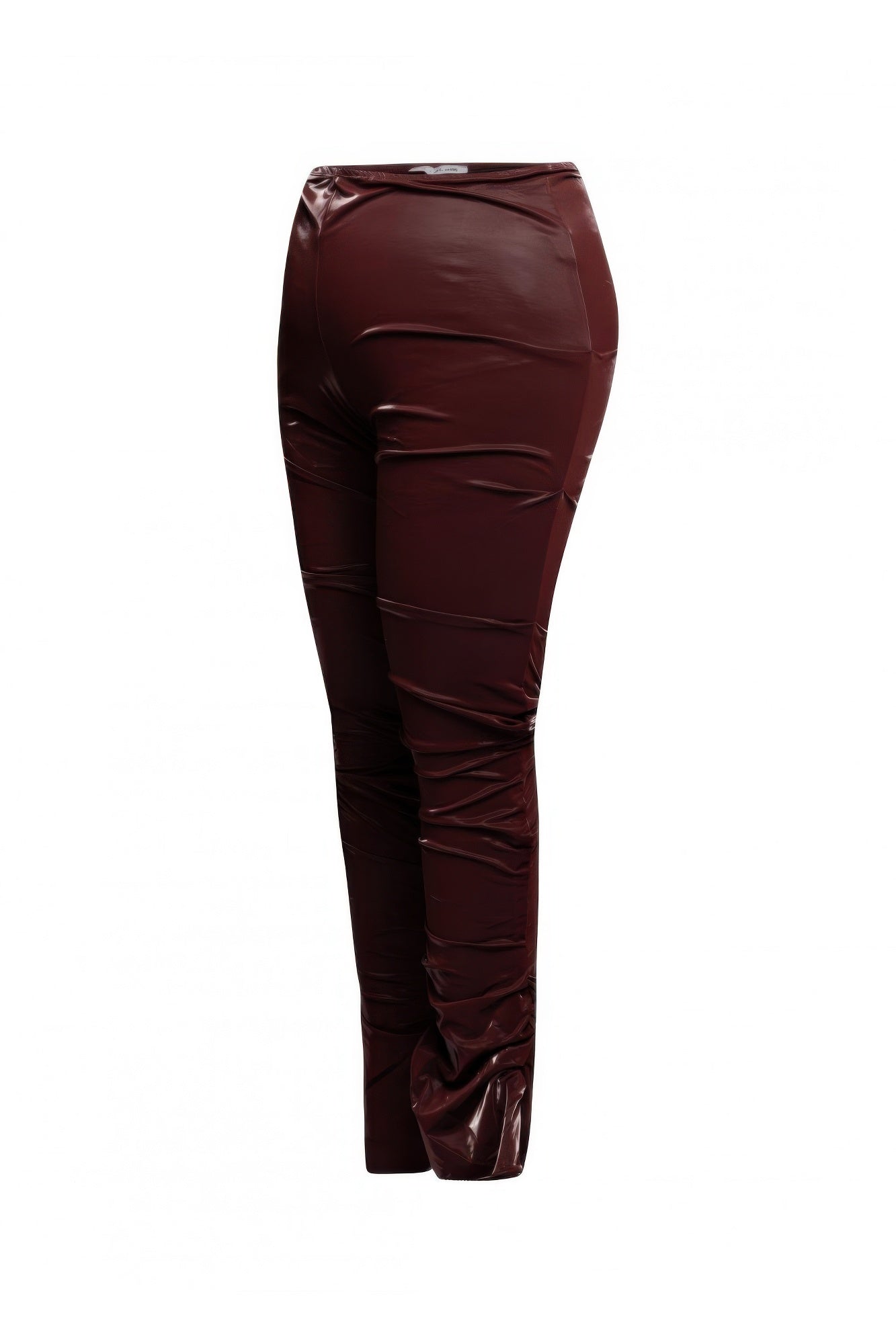 Velvet Pu Ruched Pants - Tigbul's Variety Fashion Shop
