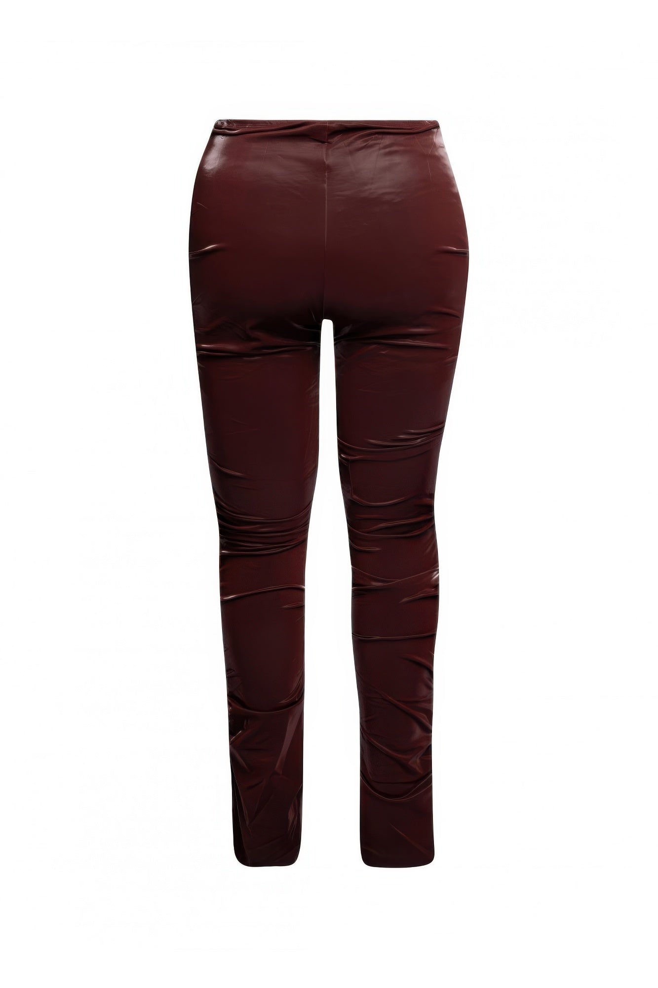 Velvet Pu Ruched Pants - Tigbul's Variety Fashion Shop