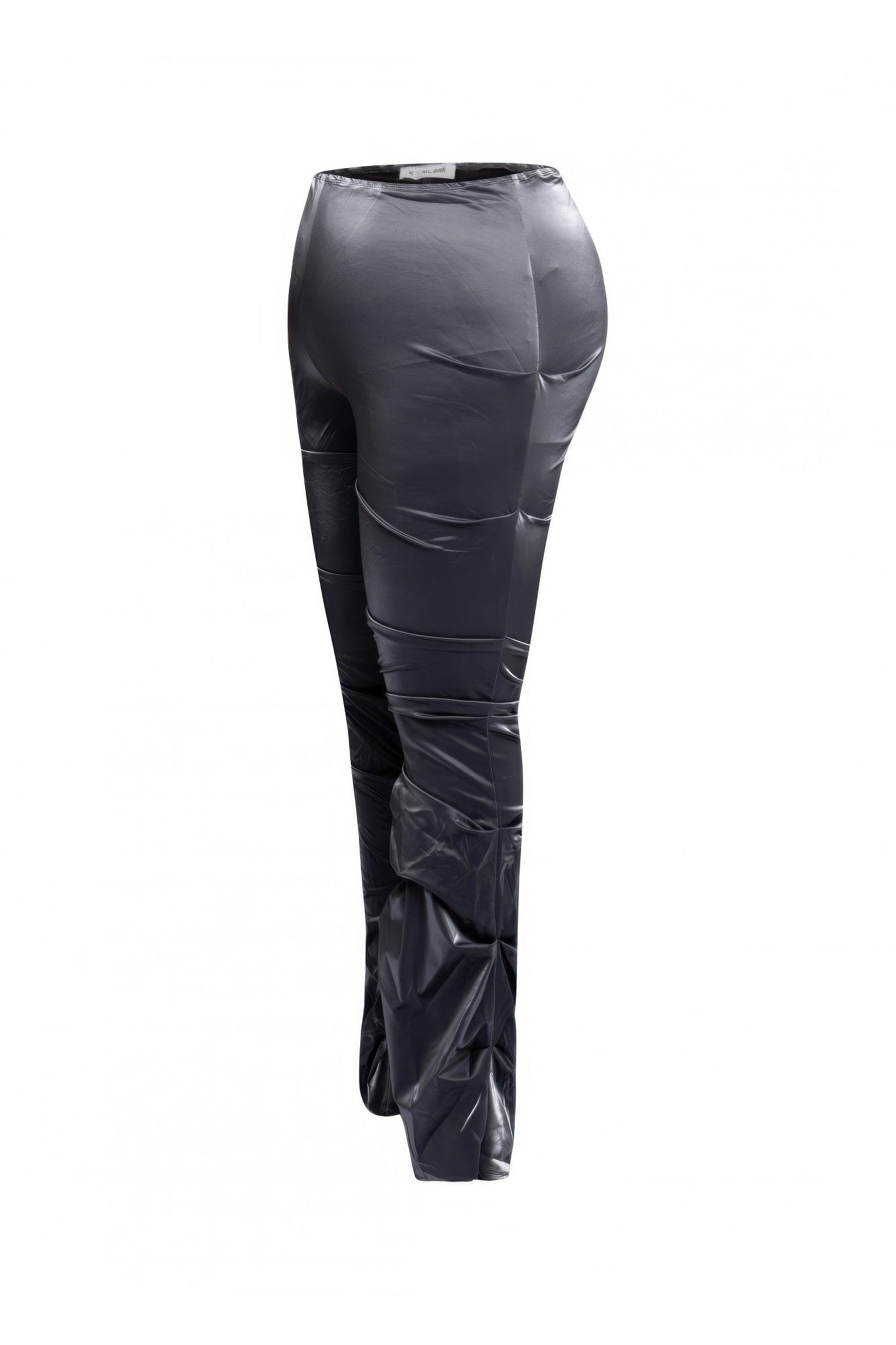 Velvet Pu Ruched Pants - Tigbul's Variety Fashion Shop