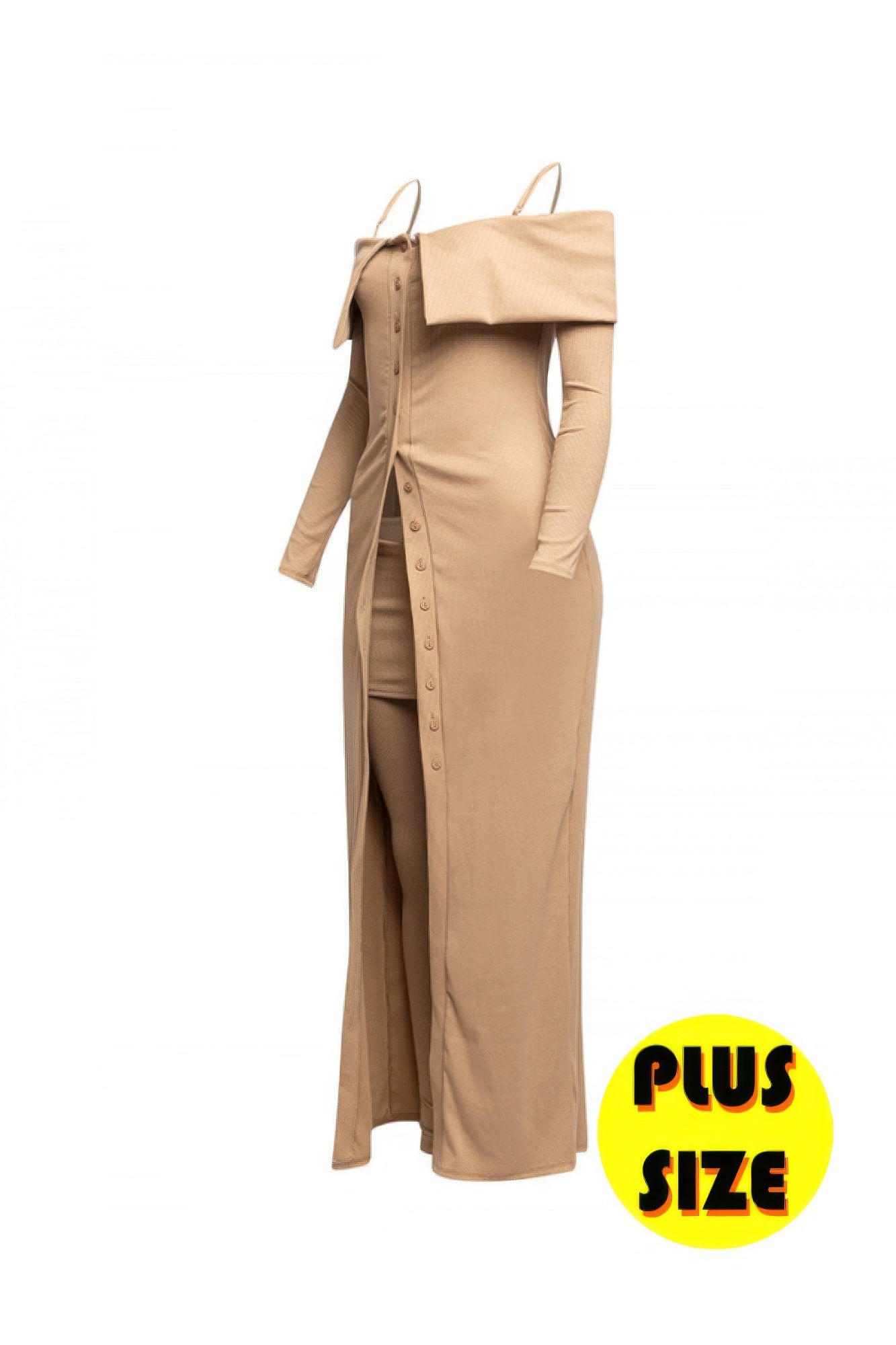 Plus Size Long Length Top & Skirt Leggings Set - Tigbul's Variety Fashion Shop