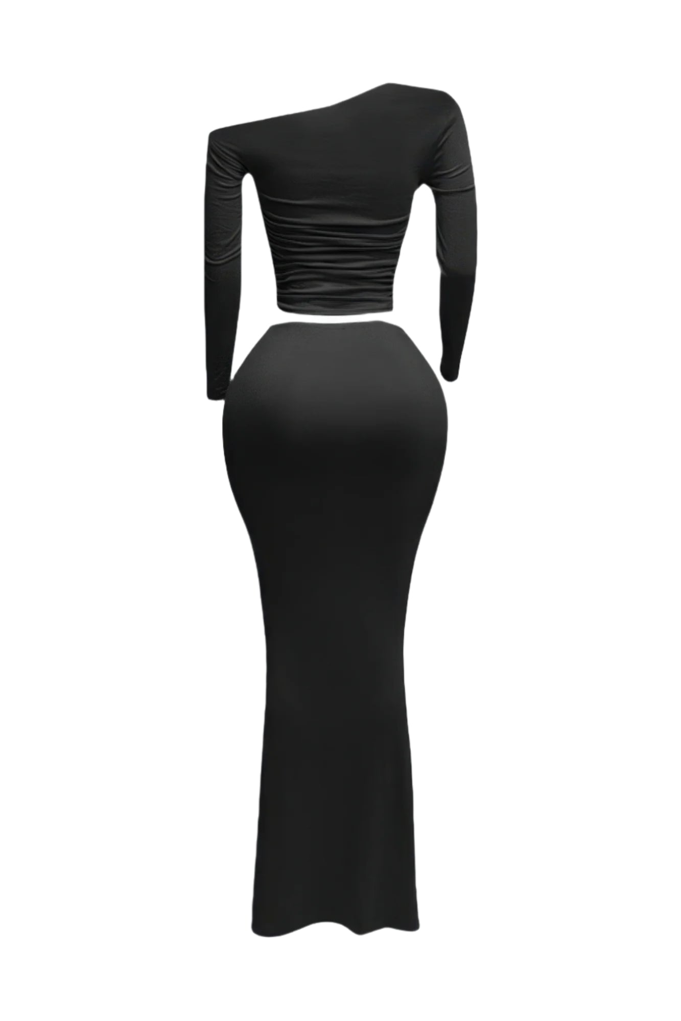Plus Size One Side Off Shoulder Top & Skirt Set - Tigbul's Variety Fashion Shop