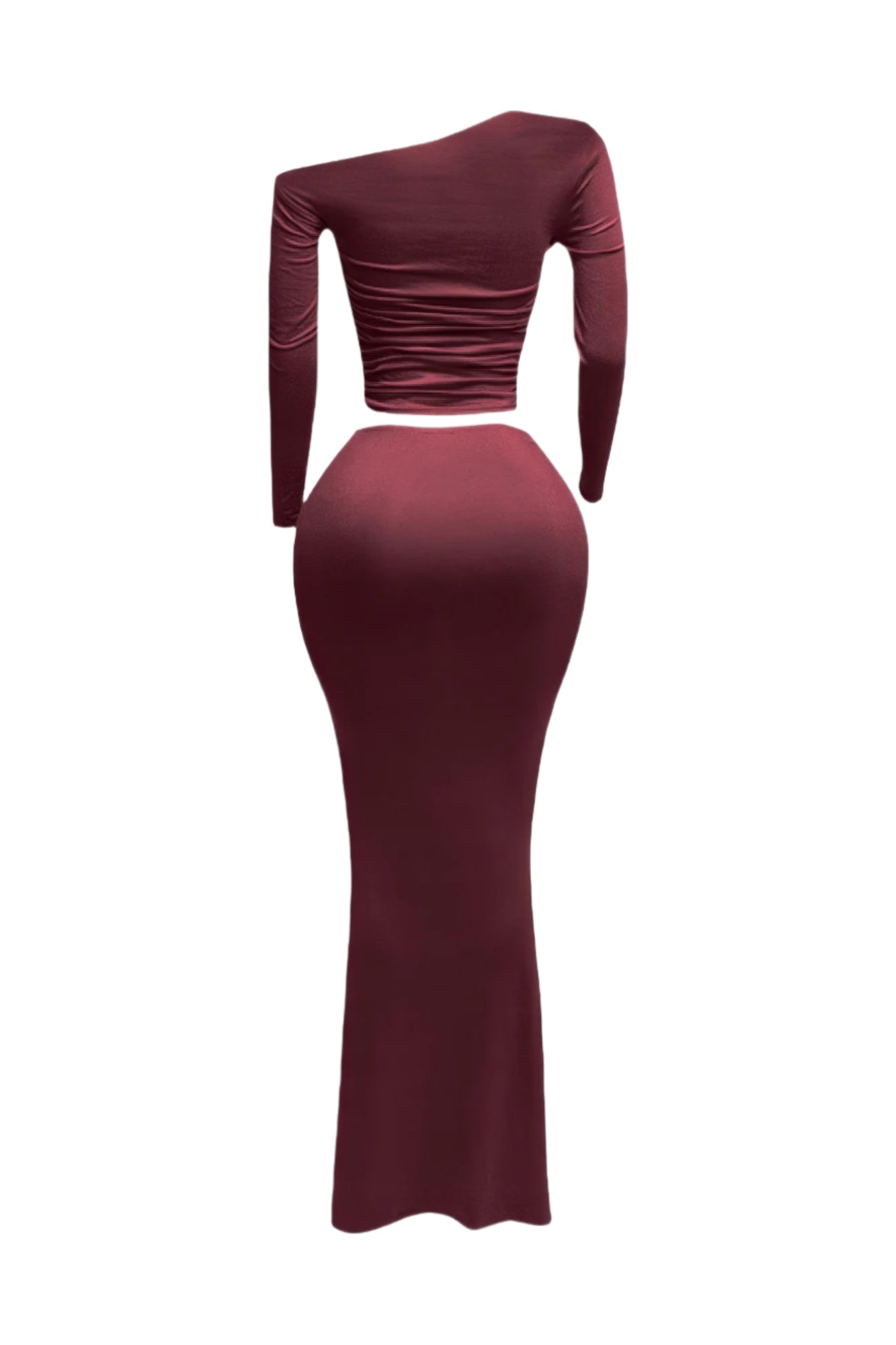 Plus Size One Side Off Shoulder Top & Skirt Set - Tigbul's Variety Fashion Shop