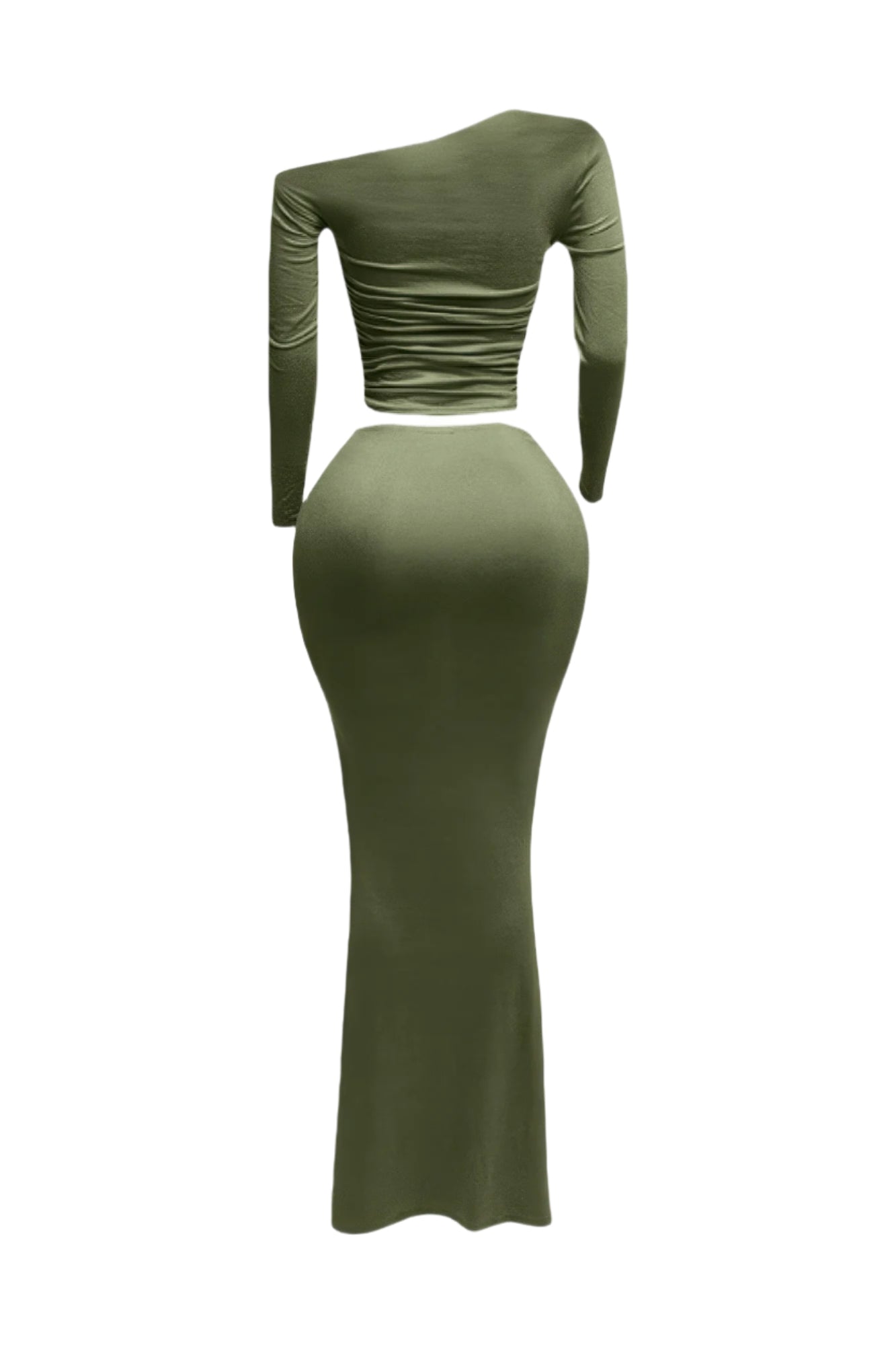 Plus Size One Side Off Shoulder Top & Skirt Set - Tigbul's Variety Fashion Shop