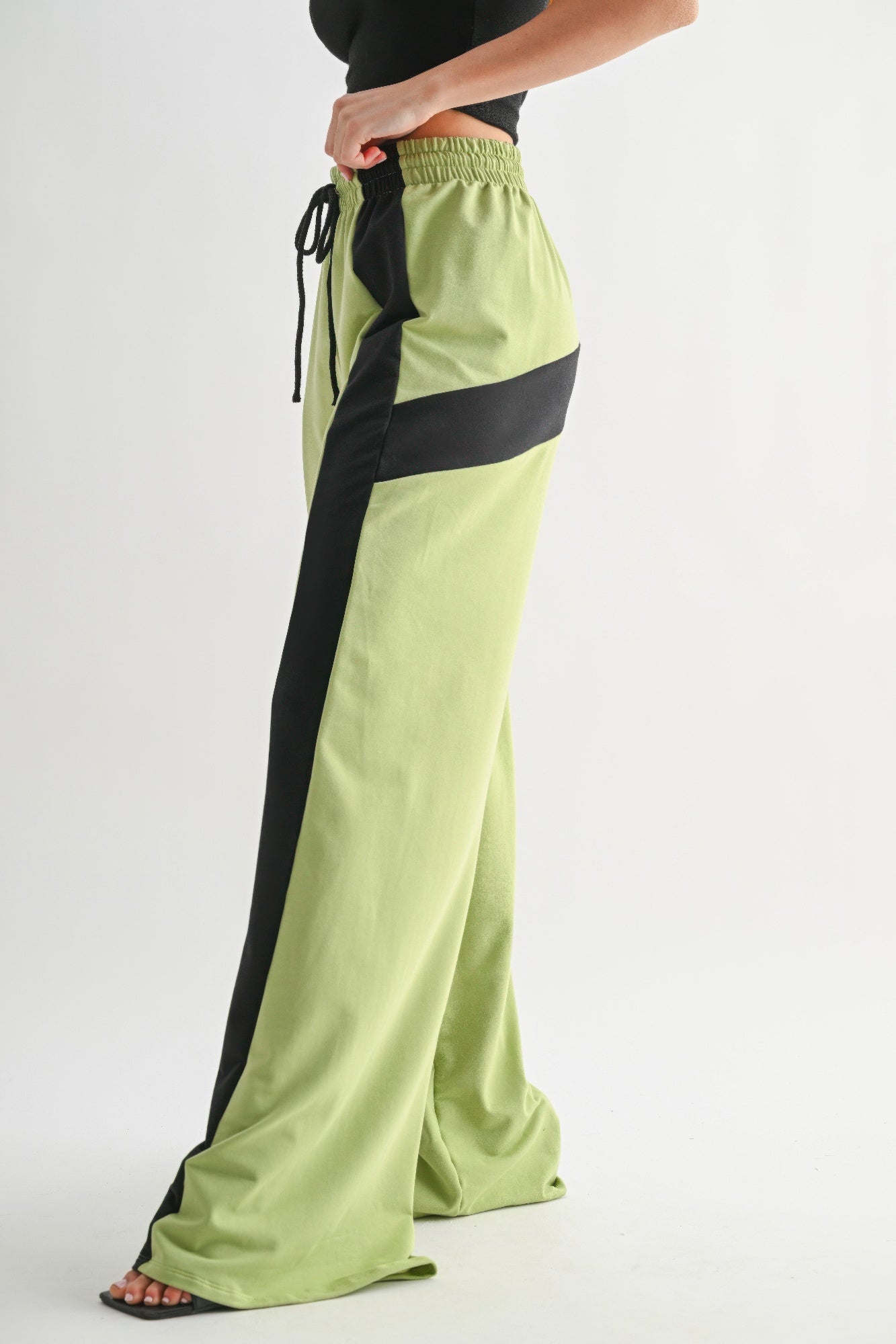 Color Block Wide Leg Lounge Pants - Tigbul's Variety Fashion Shop